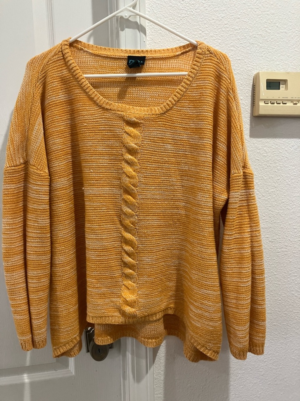 rue+ Golden Yellow Women’s High Low Sweater~size 2X
